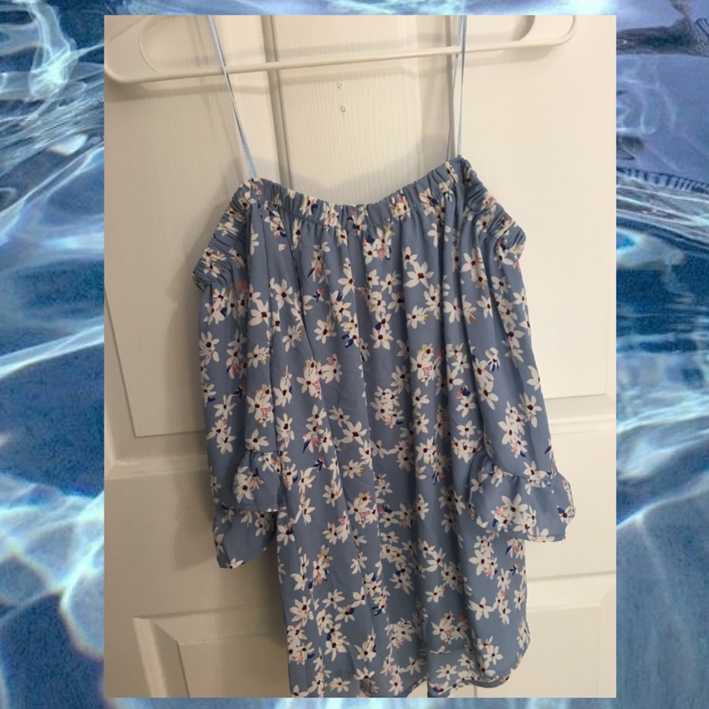 floral off the shoulder top